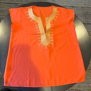 Women Sleeveless Blouse embroidered design, brand new without tag